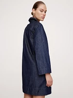 Italian Denim Kaftan Mini Dress