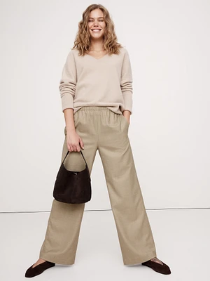 Pull-On Wide-Leg Pant