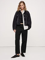 Pull-On Slim Twill Pant