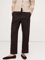 Pull-On Slim Twill Pant