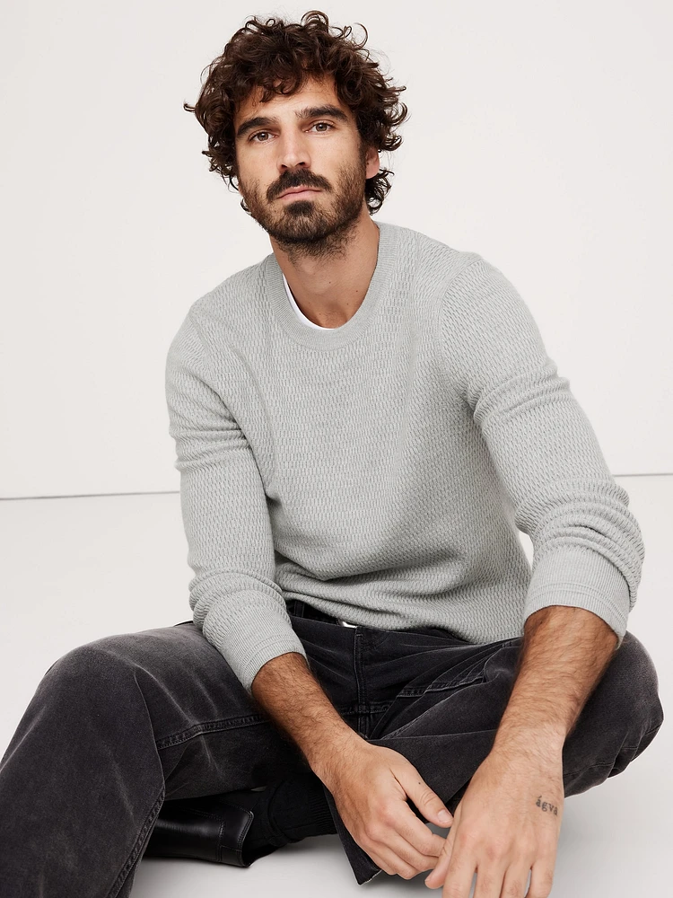 Merino Thermal-Knit Sweater