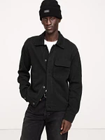 French Terry Shirt Jacket