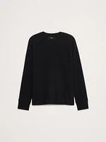 Waffle-Knit Crew-Neck T-Shirt