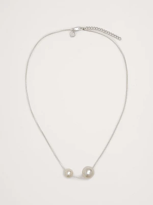 Asymmetrical Pearl Necklace