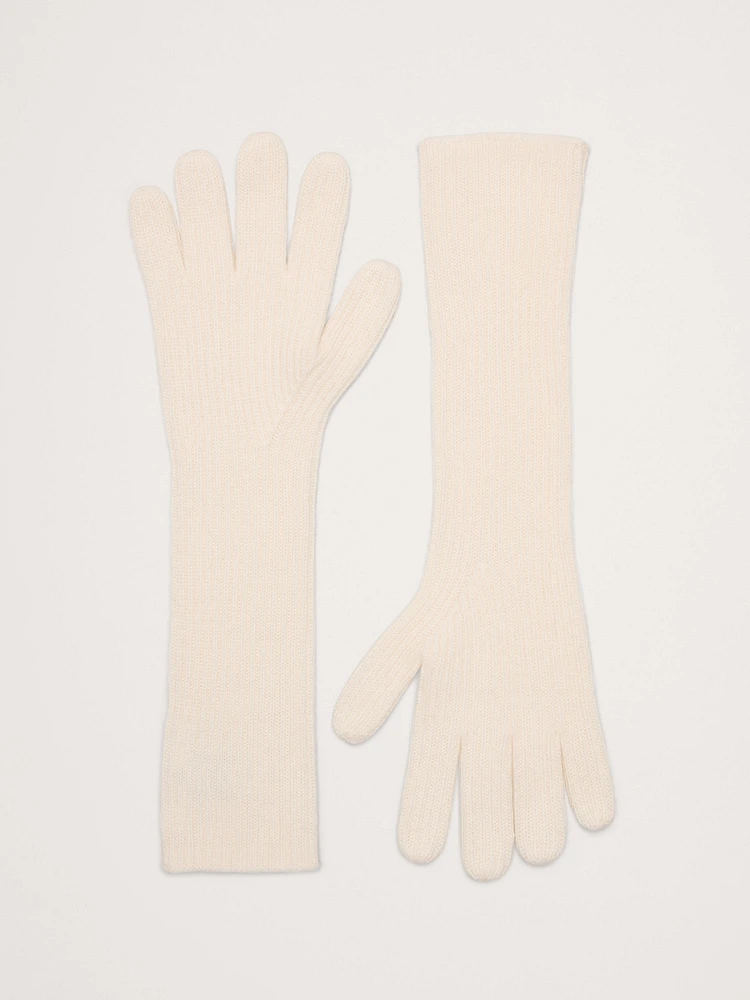 Signature Cashmere Long Gloves