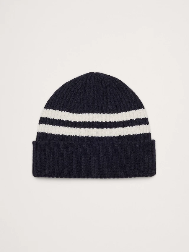 Reversible Merino-Blend Beanie