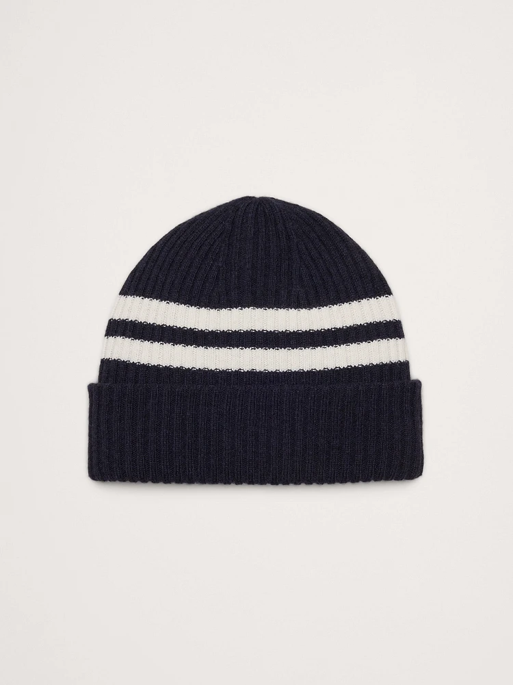 Reversible Merino-Blend Beanie