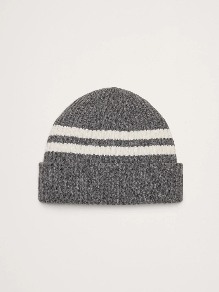 Reversible Merino-Blend Beanie