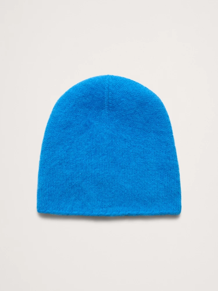 Brushed Wool-Cashmere Beanie