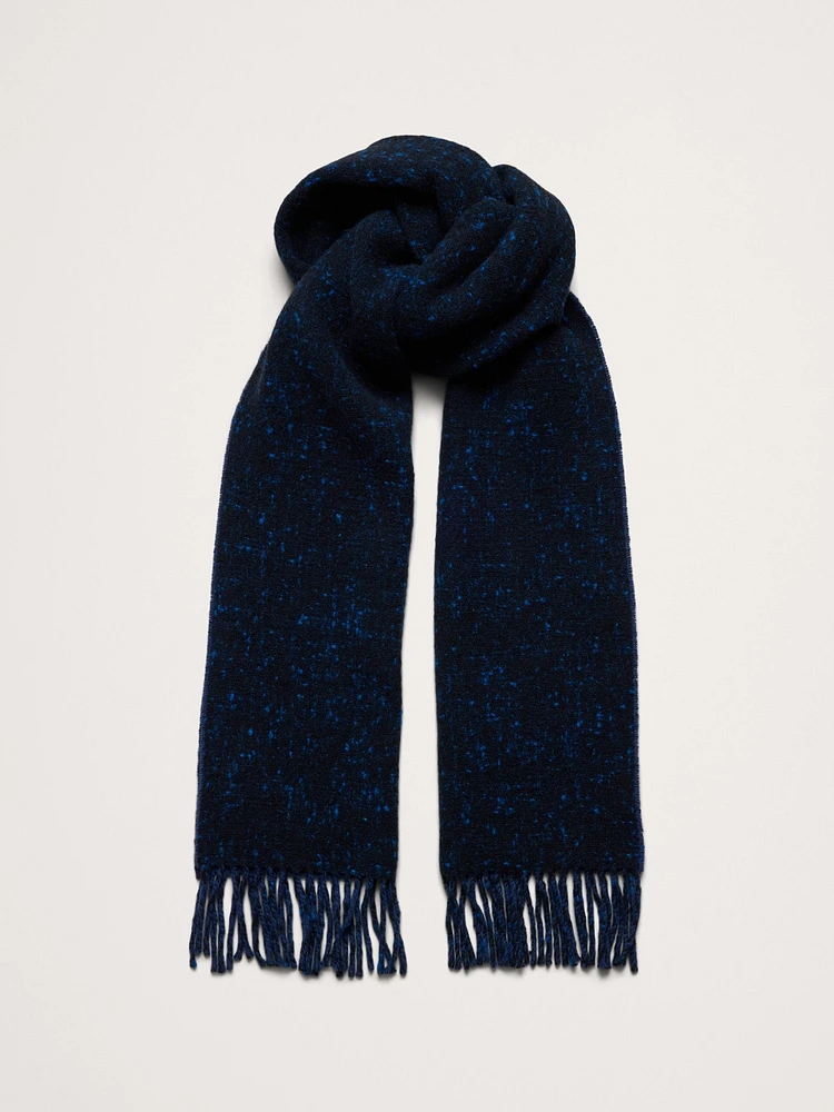 Italian Wool-Cashmere Donegal Scarf