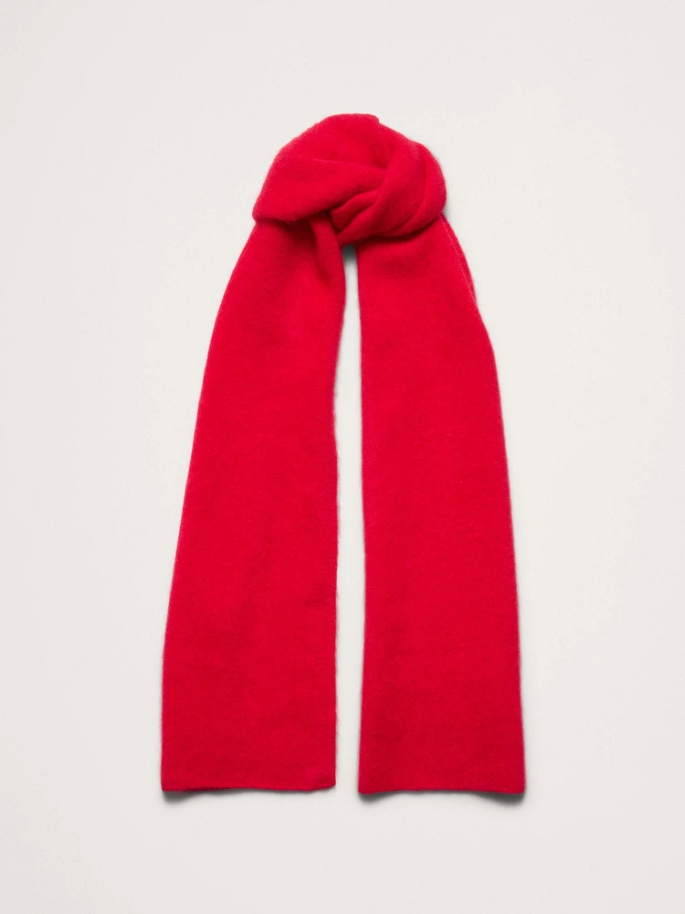 Brushed Wool-Cashmere Scarf