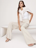 Crinkle Crepe Pull-On Pant