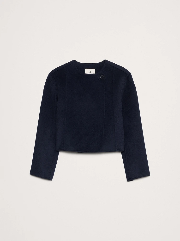 Double-Faced Cropped Jacket