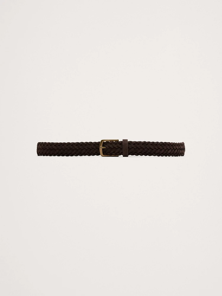 Braided Suede Belt