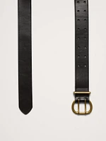 Leather Double-Punch Waist Belt