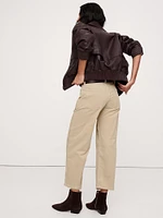 Ultra High-Rise Wide-Leg Crop Corduroy Pant