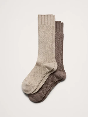 Cozy Sock 2-Pack with Merino Wool