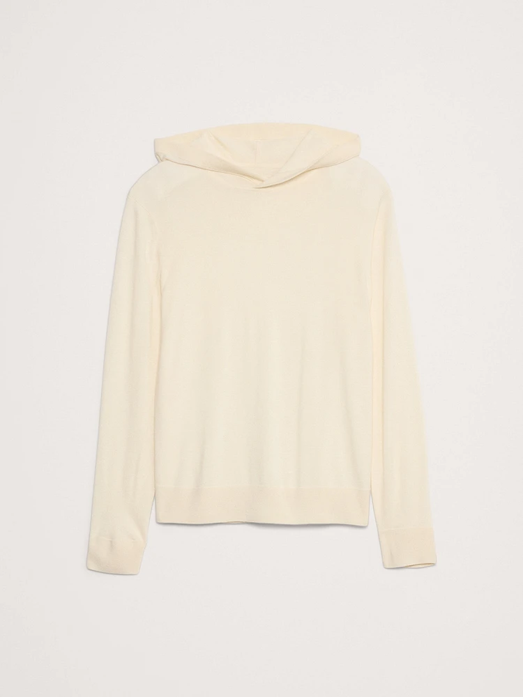 Cashmere-Silk Sweater Hoodie