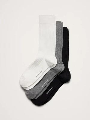 Cotton-Blend Trouser Sock