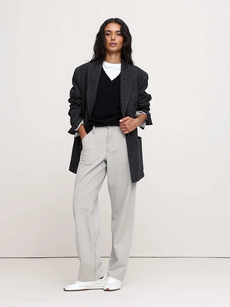 Mid-Rise Slouchy-Straight Jean
