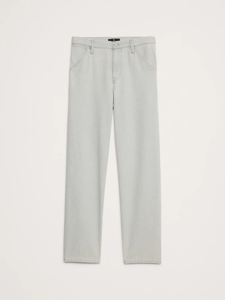 Mid-Rise Slouchy-Straight Jean