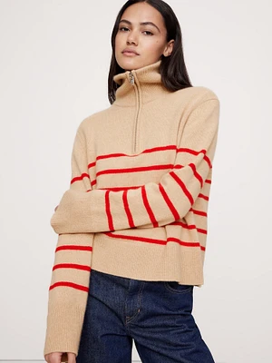 Cashmere Half-Zip Sweater