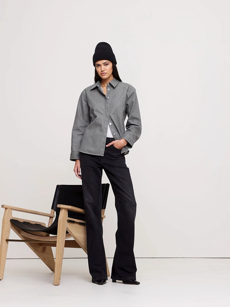 Tailored Denim Overshirt