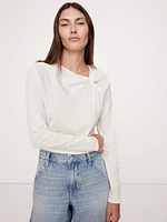 Silky Cotton Twist T-Shirt