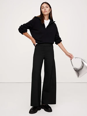 Wide-Leg Everywhere Ponte Cropped Pant