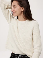 Cotton-Wool Ribbed Sweater