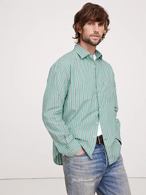 Relaxed-Fit Washed Cotton Poplin Shirt