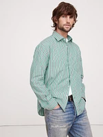 Relaxed-Fit Washed Cotton Poplin Shirt