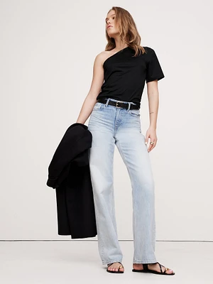 Cotton One-Shoulder Top