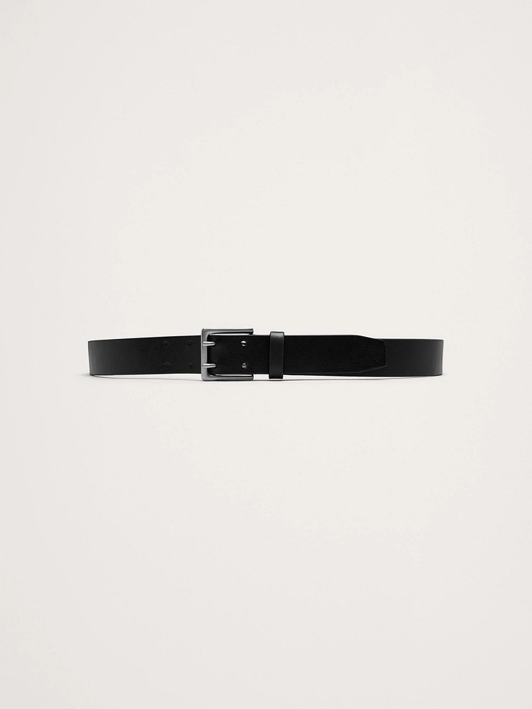 Double-Prong Leather Belt