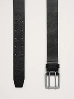 Double-Prong Leather Belt