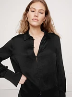 Hammered Satin Shirt