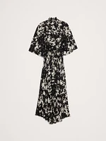 Stretch-Crepe Open-Back Dress