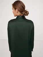 Crinkle Asymmetrical Shirt