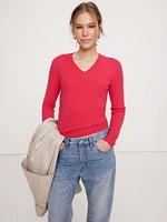 Lightweight Cashmere V-Neck Sweater