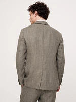 Herringbone Linen Suit Jacket