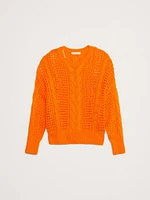 Cotton Cable-Knit Sweater