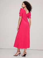 Silk Crepe Maxi Dress