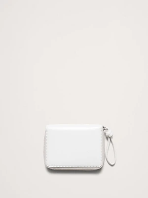 Italian Leather Zip Mini Wallet