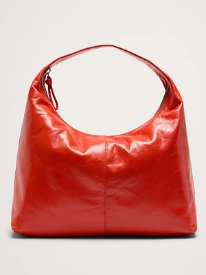 Slouchy Leather Hobo Bag