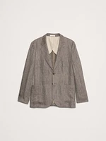 Herringbone Linen Suit Jacket