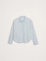 Oversized Chambray Side-Split Shirt