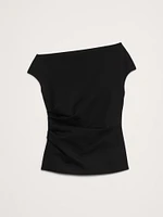 Everywhere Ponte One-Shoulder Top