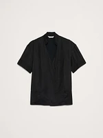 Satin Short-Sleeve Shirt