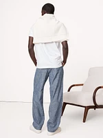 Relaxed Hemp-Cotton Pull-On Pant