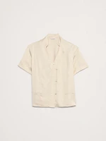 Satin Short-Sleeve Shirt